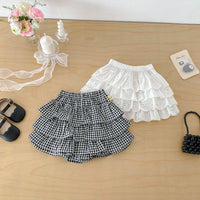 Load image into Gallery viewer, Baby Kid Girls Solid Color Checked Skirts Wholesale 26051103
