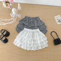 Load image into Gallery viewer, Baby Kid Girls Solid Color Checked Skirts Wholesale 26051103
