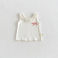 Load image into Gallery viewer, Baby Kid Girls Solid Color Muslin&amp;Ribbed Tank Tops Wholesale 26051105
