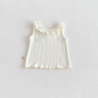 Load image into Gallery viewer, Baby Kid Girls Solid Color Muslin&amp;Ribbed Tank Tops Wholesale 26051105
