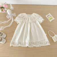 Load image into Gallery viewer, Baby Kid Girls Solid Color Lace Dresses Wholesale 26051118
