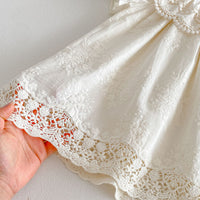Load image into Gallery viewer, Baby Kid Girls Solid Color Lace Dresses Wholesale 26051118

