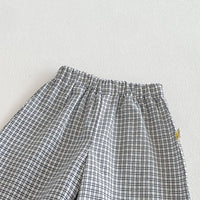 Load image into Gallery viewer, 2 Pieces Set Baby Kid Girls Checked Tank Tops And Pants Wholesale 26051121

