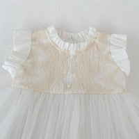 Load image into Gallery viewer, Baby Kid Girls Summer Cotton Flying Sleeve Tulle Embroidery Dress Wholesale 26051128
