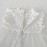 Load image into Gallery viewer, Baby Kid Girls Summer Cotton Flying Sleeve Tulle Embroidery Dress Wholesale 26051128
