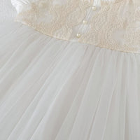 Load image into Gallery viewer, Baby Kid Girls Summer Cotton Flying Sleeve Tulle Embroidery Dress Wholesale 26051128
