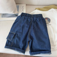 Load image into Gallery viewer, Baby Kids Boys Summer Cargo Solid Denim Shorts Wholesale 26051146
