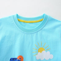 Load image into Gallery viewer, Baby Kid Boys Dinosaur Cartoon Print Sports T-Shirts Wholesale 26051150
