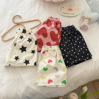 Load image into Gallery viewer, Baby Kid Girls Lightweight Casual 5" Inseam Shorts Heart Polka Dot Star Pattern Wholesale 26051157

