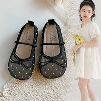 Load image into Gallery viewer, Kid Girls Solid Color Polka dots Bow Shoes Wholesale 26061705
