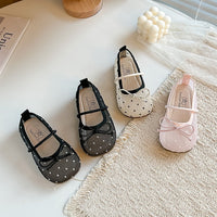 Load image into Gallery viewer, Kid Girls Solid Color Polka dots Bow Shoes Wholesale 26061705
