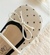 Load image into Gallery viewer, Kid Girls Solid Color Polka dots Bow Shoes Wholesale 26061705
