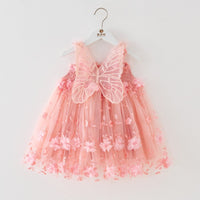 Load image into Gallery viewer, Baby Kid Girls Solid Color Butterfly Birthday Party Dresses Wholesale 26061711
