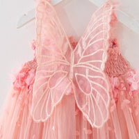 Load image into Gallery viewer, Baby Kid Girls Solid Color Butterfly Birthday Party Dresses Wholesale 26061711
