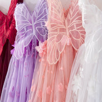 Load image into Gallery viewer, Baby Kid Girls Solid Color Butterfly Birthday Party Dresses Wholesale 26061711
