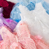 Load image into Gallery viewer, Baby Kid Girls Solid Color Butterfly Birthday Party Dresses Wholesale 26061711
