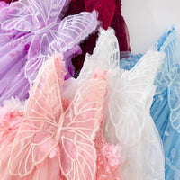 Load image into Gallery viewer, Baby Kid Girls Solid Color Butterfly Birthday Party Dresses Wholesale 26061711
