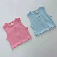 Load image into Gallery viewer, Baby Kid Girls Solid Color Love heart Tank Tops Wholesale 26061714
