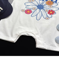 Load image into Gallery viewer, Baby Girls Letters Flower Rompers Wholesale 26061716
