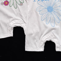 Load image into Gallery viewer, Baby Girls Letters Flower Rompers Wholesale 26061716
