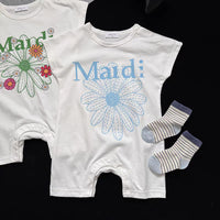 Load image into Gallery viewer, Baby Girls Letters Flower Rompers Wholesale 26061716
