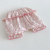 Load image into Gallery viewer, 2 Pieces Set Baby Kid Girls Flower Tank Tops And Shorts Wholesale 26061721
