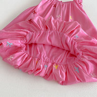 Load image into Gallery viewer, Baby Kid Girls Colorful Bow Embroidery Sleeveless Bubble Hem Dress Wholesale 26061727
