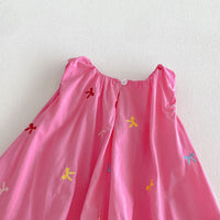 Load image into Gallery viewer, Baby Kid Girls Colorful Bow Embroidery Sleeveless Bubble Hem Dress Wholesale 26061727
