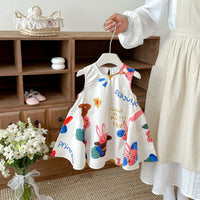 Load image into Gallery viewer, Baby Kid Girls Letters Cartoon Print Dresses Wholesale 26061730
