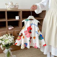 Load image into Gallery viewer, Baby Kid Girls Letters Cartoon Print Dresses Wholesale 26061730
