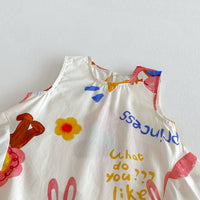 Load image into Gallery viewer, Baby Kid Girls Letters Cartoon Print Dresses Wholesale 26061730
