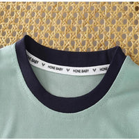 Load image into Gallery viewer, 2 Pieces Set Baby Kid Boys Solid Color Letters Tank Tops And Shorts Wholesale 26061734
