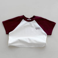 Load image into Gallery viewer, 2 Pieces Set Baby Kid Boys Sports Letters Color-blocking T-Shirts And Shorts Wholesale 26061738
