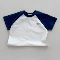 Load image into Gallery viewer, 2 Pieces Set Baby Kid Boys Sports Letters Color-blocking T-Shirts And Shorts Wholesale 26061738
