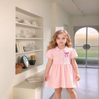 Load image into Gallery viewer, Baby Kid Girls Solid Color Bow Dresses Wholesale 26072101
