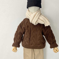Load image into Gallery viewer, Baby Kid Unisex Solid Color Crochet Sweaters Wholesale 220914349
