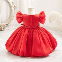Load image into Gallery viewer, Baby Kid Girls Solid Color Princess Dresses Wholesale 327821389
