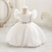 Load image into Gallery viewer, Baby Kid Girls Solid Color Princess Dresses Wholesale 327821389
