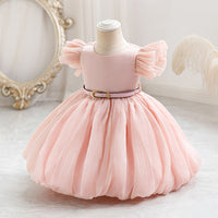 Load image into Gallery viewer, Baby Kid Girls Solid Color Princess Dresses Wholesale 327821389
