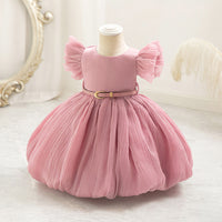 Load image into Gallery viewer, Baby Kid Girls Solid Color Princess Dresses Wholesale 327821389
