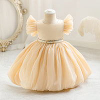 Load image into Gallery viewer, Baby Kid Girls Solid Color Princess Dresses Wholesale 327821389
