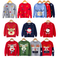 Load image into Gallery viewer, Kid Boys Letters Animals Car Crochet Print Christmas Sweaters Wholesale 33056097
