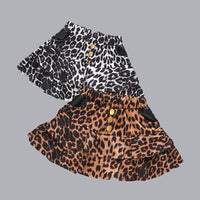 Load image into Gallery viewer, Toddler Girl Button Decor Leopard Print Skirt Wholesale 40725412
