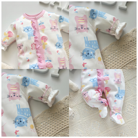 Load image into Gallery viewer, Baby Girls Animals Cartoon Print Jumpsuits Wholesale 460516492
