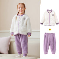 Load image into Gallery viewer, Kid Girls Boys Winter Solid Color Sleepwears Wholesale 24102301
