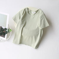 Load image into Gallery viewer, Baby Kid Unisex Solid Color T-Shirts Wholesale 220317370
