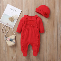 Load image into Gallery viewer, Baby Girls Solid Color Jumpsuits Wholesale 878616456
