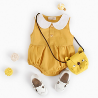 Load image into Gallery viewer, Baby Kid Girls Solid Color Rompers Wholesale 22032213
