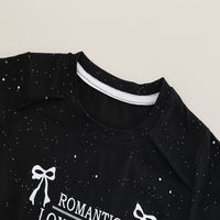 Load image into Gallery viewer, 2 Pieces Set Baby Kid Girls Letters Bow Tops And Solid Color Shorts Wholesale 25040338
