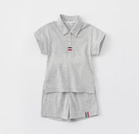 Load image into Gallery viewer, 2 Pieces Set Baby Kid Boys Sports Solid Color T-Shirts And Shorts Wholesale 26061736
